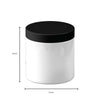 5x 250g Plastic Cosmetic Jar + Lids - Empty White Cream Container