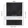 100 Resealable Mylar Stand Up Bags 28.5x19cm - Black Food Packaging Zip Pouch