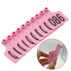 1-100 Cattle Number Ear Tag 6x7cm Set - Medium Pink Cow Sheep Livestock Label