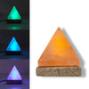 USB Colour Changing Salt Himalayan Lamp - Pyramid Shape Pink Rock LED Light