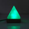 USB Colour Changing Salt Himalayan Lamp - Pyramid Shape Pink Rock LED Light