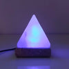 USB Colour Changing Salt Himalayan Lamp - Pyramid Shape Pink Rock LED Light