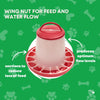 6Kg Automatic Chicken Feeder - Plastic Poultry Chook Hen Feeding Seed Bucket