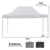 Wallaroo Gazebo Tent Marquee 3x4.5m PopUp Outdoor White