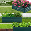 Wallaroo Garden Bed 120 x 60 x 30cm Galvanized Steel - Green