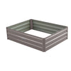 Wallaroo Garden Bed 120 x 90 x 30cm Galvanized Steel - Grey