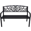 Wallaroo Steel Outdoor Garden Bench - Floral