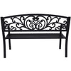 Wallaroo Steel Outdoor Garden Bench - Floral