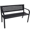 Wallaroo Steel Outdoor Garden Bench - Lattice