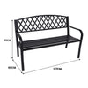 Wallaroo Steel Outdoor Garden Bench - Diamond