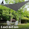 Wallaroo Triangle Shade Sail 3.6 x 3.6 x 3.6M - Grey