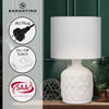 Sarantino Ceramic Table Lamp In Cream