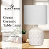 Sarantino Ceramic Table Lamp In Cream