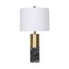 Sarantino Metal and Marble Table Lamp in Black