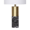 Sarantino Metal and Marble Table Lamp in Black