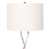 Sarantino Contemporary Table Lamp In Nickel Finish