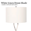 Sarantino Contemporary Table Lamp In Nickel Finish