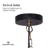 Sarantino Black and Gold Pendant Light