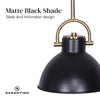 Sarantino Black and Gold Pendant Light