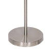 Sarantino Brushed Nickel Height-Adjustable Metal Floor Lamp