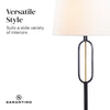 Sarantino Classic Floor Lamp with Empire Shade