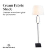 Sarantino Classic Floor Lamp with Empire Shade