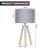 Sarantino Tripod Desk Lamp in Metal & Wood Nordic Minimalist Light