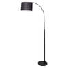 Sarantino Metal Arc Arm Floor Lamp Shade Black