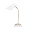 Sarantino Electric Reading Light Table Lamp Brass Finish - White