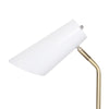 Sarantino Electric Reading Light Table Lamp Brass Finish - White