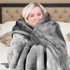 Laura Hill Mink Blanket Double Sided Queen Size Soft Plush Bed Faux Throw Rug 220 X 240cm