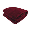 Laura Hill Double-sided Large 220 X 240cm Faux Mink Throw Rug Blanket 800-gsm Heavy - Red