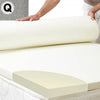 Laura Hill Queen Foam Mattress Topper Underlay Fabric Jacquard Cover 5cm Protector