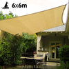 Wallaroo Square Shade Sail 6m x 6m - Sand