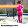 Kahuna 12ft Outdoor Trampoline Kids Children With Safety Enclosure Pad Mat Ladder Basketball Hoop Set - Orange