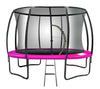 Kahuna 12ft Trampoline Free Ladder Spring Mat Net Safety Pad Cover Round Enclosure - Pink