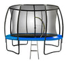 Kahuna 14ft Trampoline Free Ladder Spring Mat Net Safety Pad Cover Round Enclosure - Blue