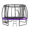 Kahuna 14ft Trampoline Free Ladder Spring Mat Net Safety Pad Cover Round Enclosure - Purple