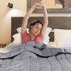 Laura Hill Weighted Blanket Heavy Quilt Doona 7Kg - Grey