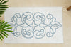 Cotton Medallion Tufted Non Slip Jacquard Bath mat