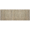 Hand Braided Jute Runner with Green Textured Weave 50 x 120 cm