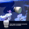 Minfactory Fish Tank Corner Moss Magnet Scraper Glass Algae Cleaner Magnetic Scrubber