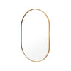 La Bella Gold Wall Mirror Oval Aluminum Frame Makeup Decor Bathroom Vanity 50x75cm