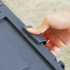 Nplastic 2 Set Dark Grey Under-bed Storage Train Wheel Container with Lid 38L