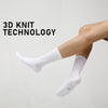 Rexy 5 Pack Small White 3D Seamless Crew Socks Slim Breathable