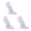 Rexy 3 Pack Large White Cushion No Show Ankle Socks Non-Slip Breathable