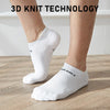 Rexy 4 Pack Large White Seamless Sport Sneakers Socks Non-Slip Heel Tab