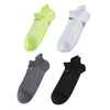 Rexy 4 Pack Medium Multi Colour Seamless Sport Sneakers Socks Non-Slip Heel Tab