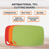 Ecosillee Orange TPU Chopping Board Antibacterial Cutting Board Baby Food Grade Kitchen