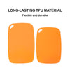 Ecosillee Orange TPU Chopping Board Antibacterial Cutting Board Baby Food Grade Kitchen